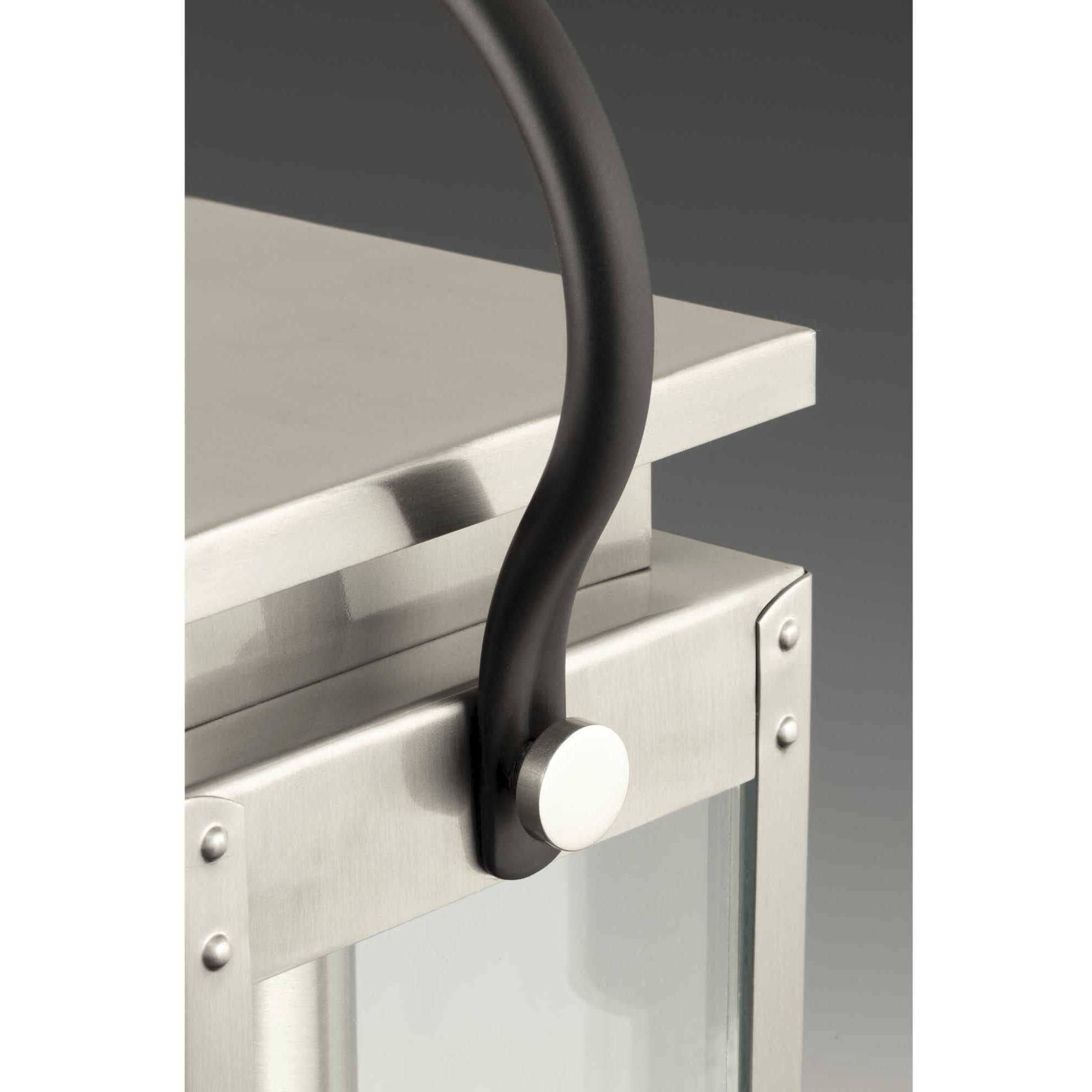 Union Square 1 Light 16 inch Stainless Steel Outdoor Wall Lantern, Small, Design Series